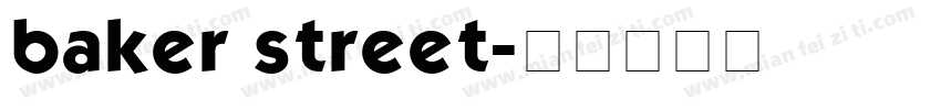 baker street字体转换